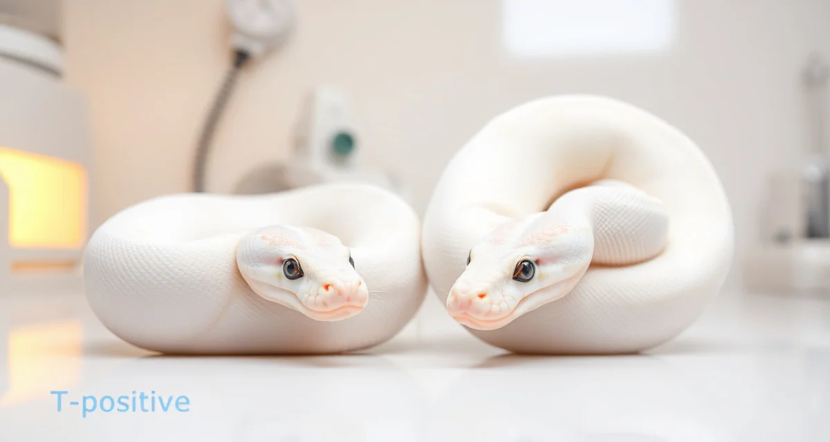 T-Positive vs T-Negative Albino Ball Python Genetics Ball python albino morphs comparison showing T-positive and T-negative genetic variations for breeding projects