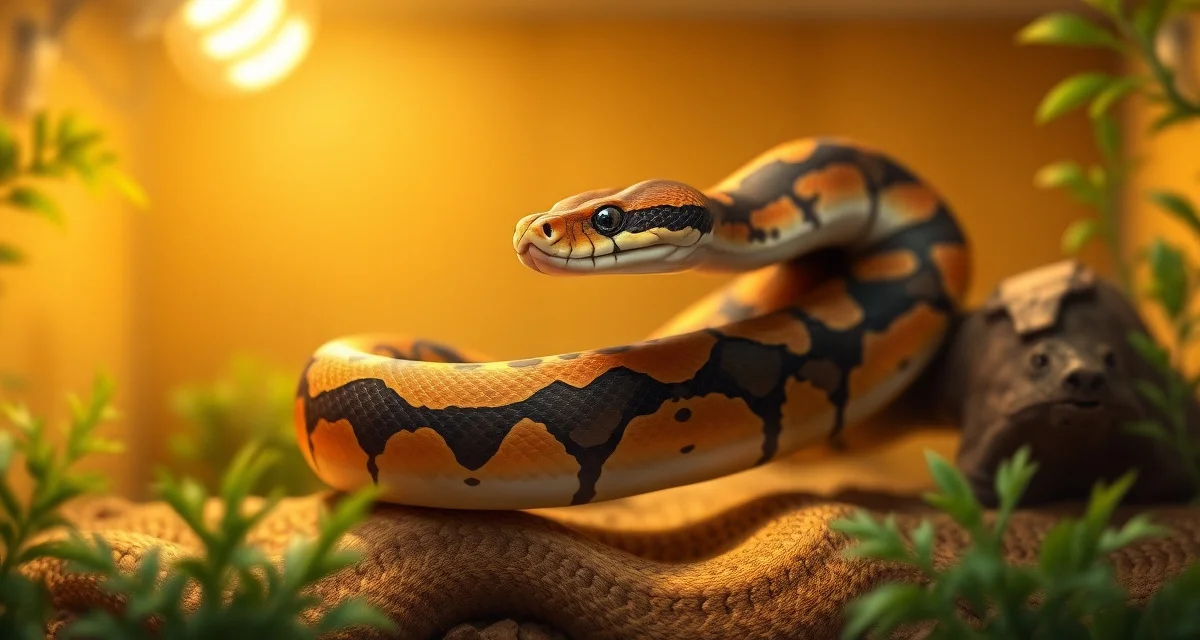 Egg binding prevention in breeding ball pythons Ball python egg binding prevention guide showing healthy breeding female python in proper enclosure setup