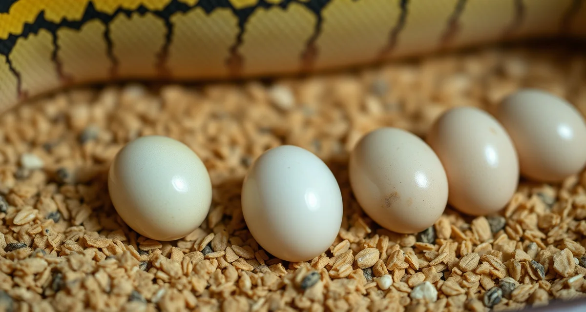 Ball Python Egg Fertility Assessment Guide Comparison of fertile ball python eggs and infertile slug eggs during clutch assessment at lay time for breeding documentation