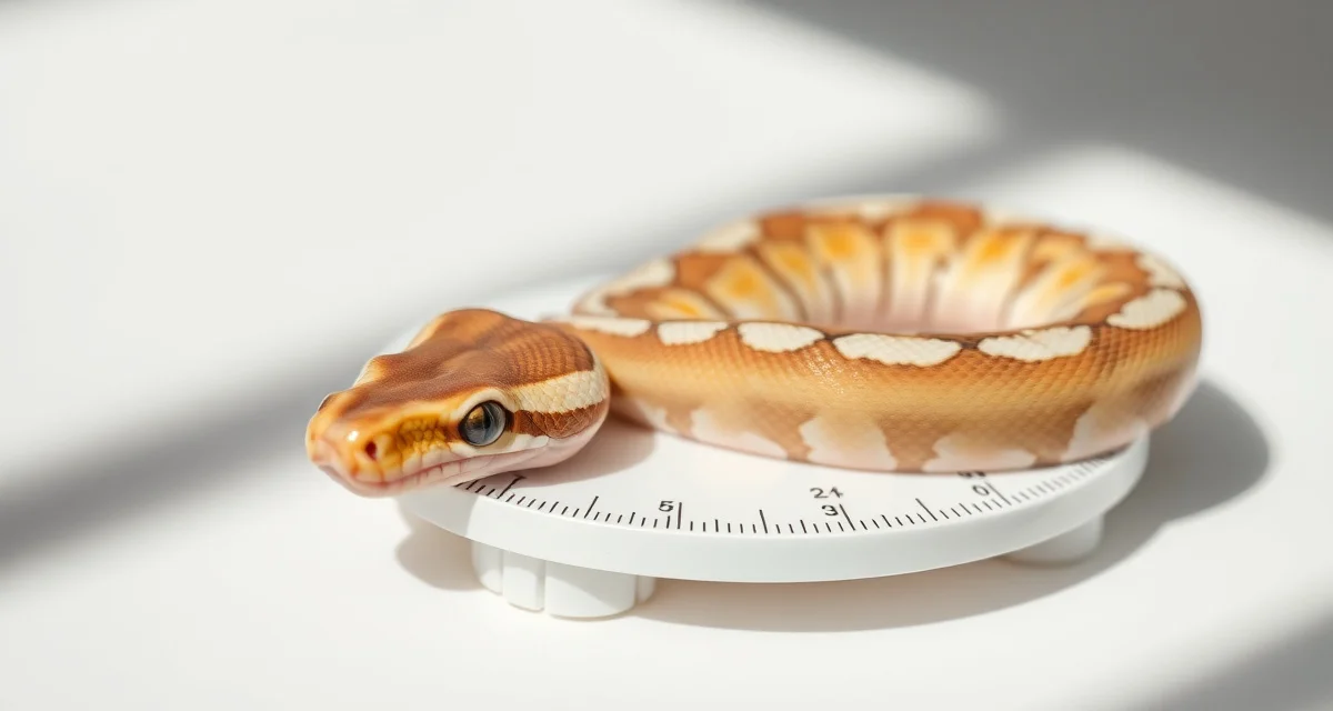 Ball Python Hatch Documentation Photography Freshly hatched ball python with clear morph patterns displayed on measurement scale for accurate documentation and identification