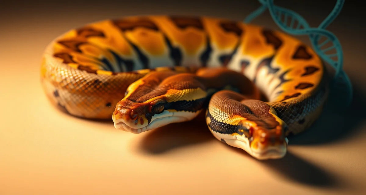 Het ball python genetics and breeding information Ball python het genetics explained: visual guide showing heterozygous recessive gene carrier traits in reptile breeding.