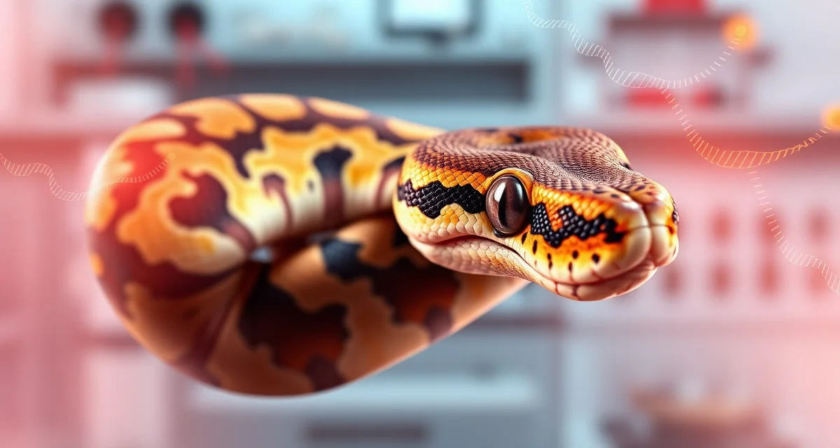 Genetic compatibility visualization for ball python breeding Ball python lethal gene combinations diagram showing genetic markers and breeding incompatibilities for responsible hatchery management.