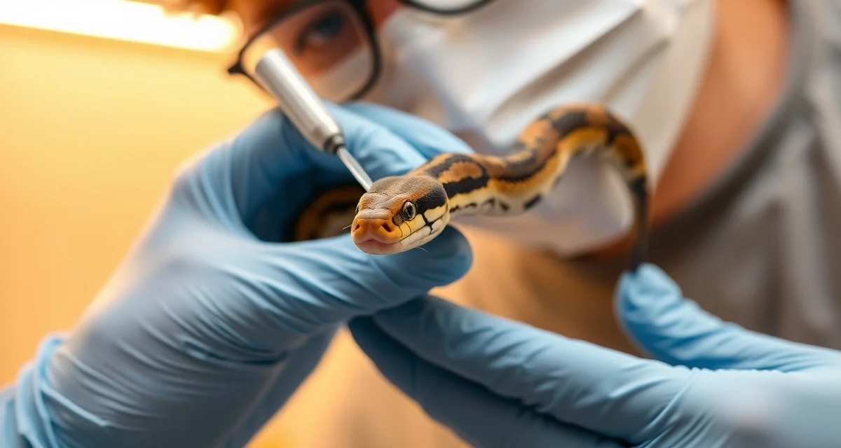 Mite treatment protocol for breeding ball pythons Ball python mite treatment during breeding season showing safe inspection and care techniques for reptile breeders.