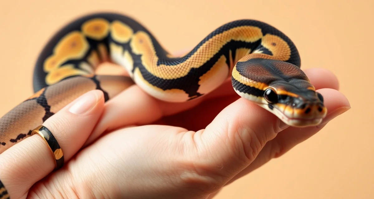 Advanced ball python ovulation palpation method Ball python ovulation detection through palpation technique, showing follicular development in female breeder snake