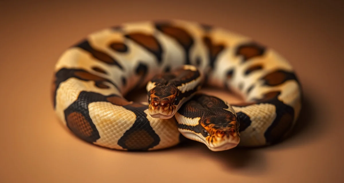 Pied ball python morph breeding example Ball python with pied morph pattern displaying white and dark coloration used in breeding projects