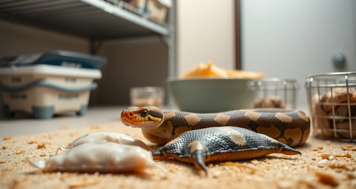 Correct prey size matching for ball python hatchlings and adults Ball python feeding guide showing proper prey sizing by age and life stage for breeding success