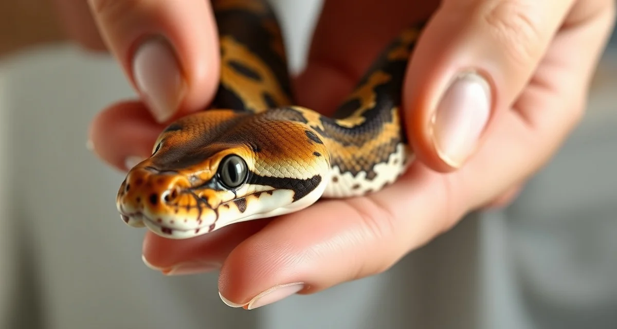 Professional ball python sex determination technique Ball python sexing methods demonstration showing probing technique for accurate sex determination in breeding programs