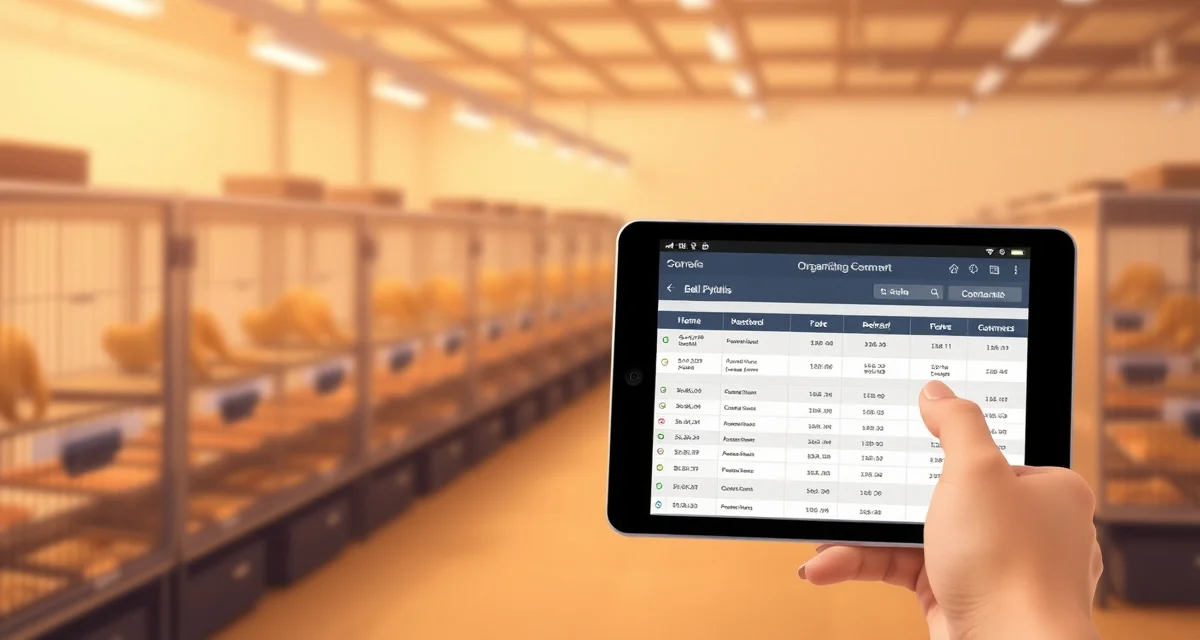 Reptile breeding waitlist software interface Ball python breeder managing a digital waitlist system for high-demand morphs with organized breeding records and customer deposits