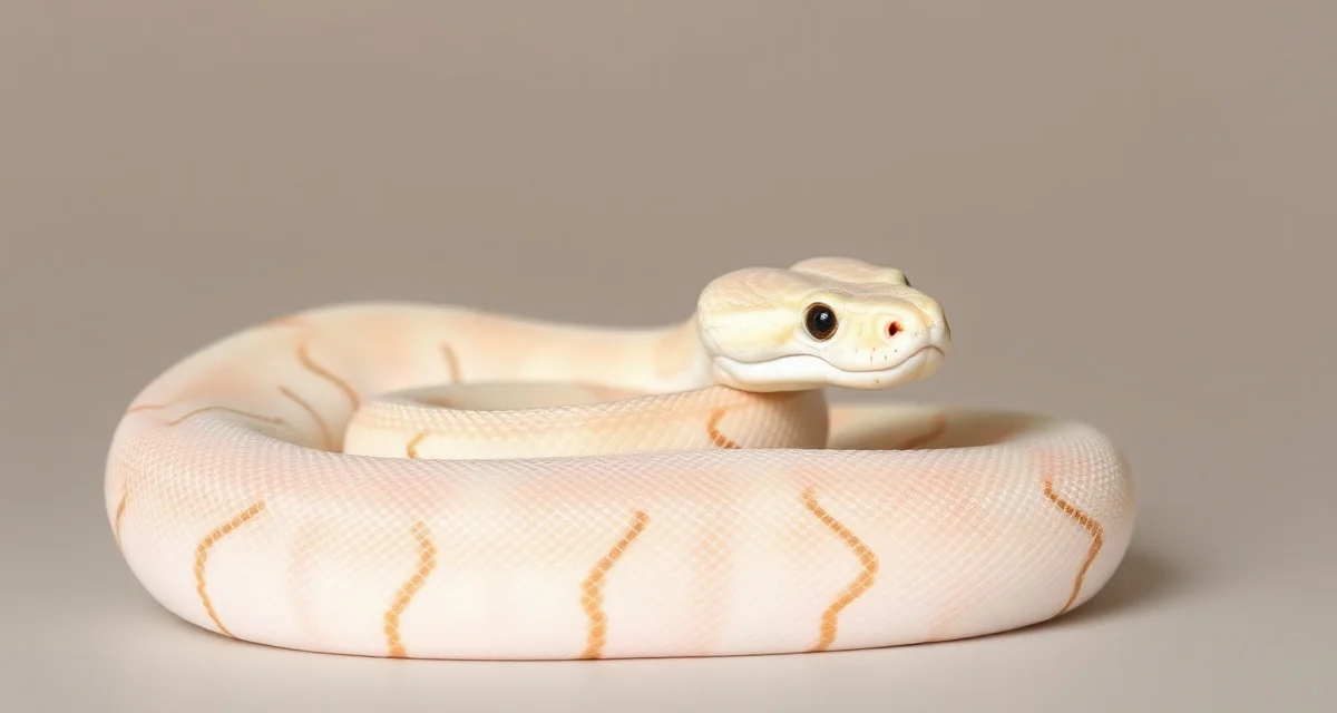 Bamboo morph ball python genetics Bamboo ball python displaying pale coloration and reduced pattern from recessive mutation used in breeding projects