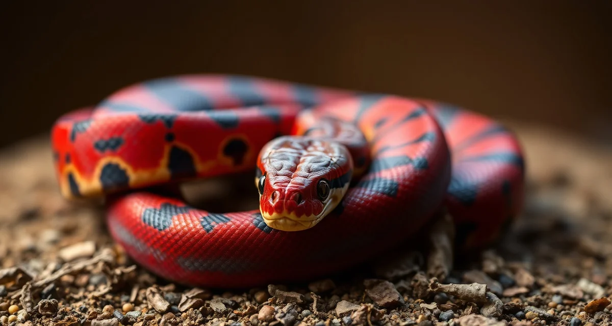 Blood python morph genetics patterns Blood python morph genetics display showing red and dark color variations in breeding specimens