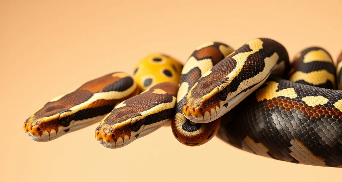 Carpet Python Morph Types and Genetic Variations Carpet python morph genetics comparison showing natural color variations and genetic mutations used in breeding programs