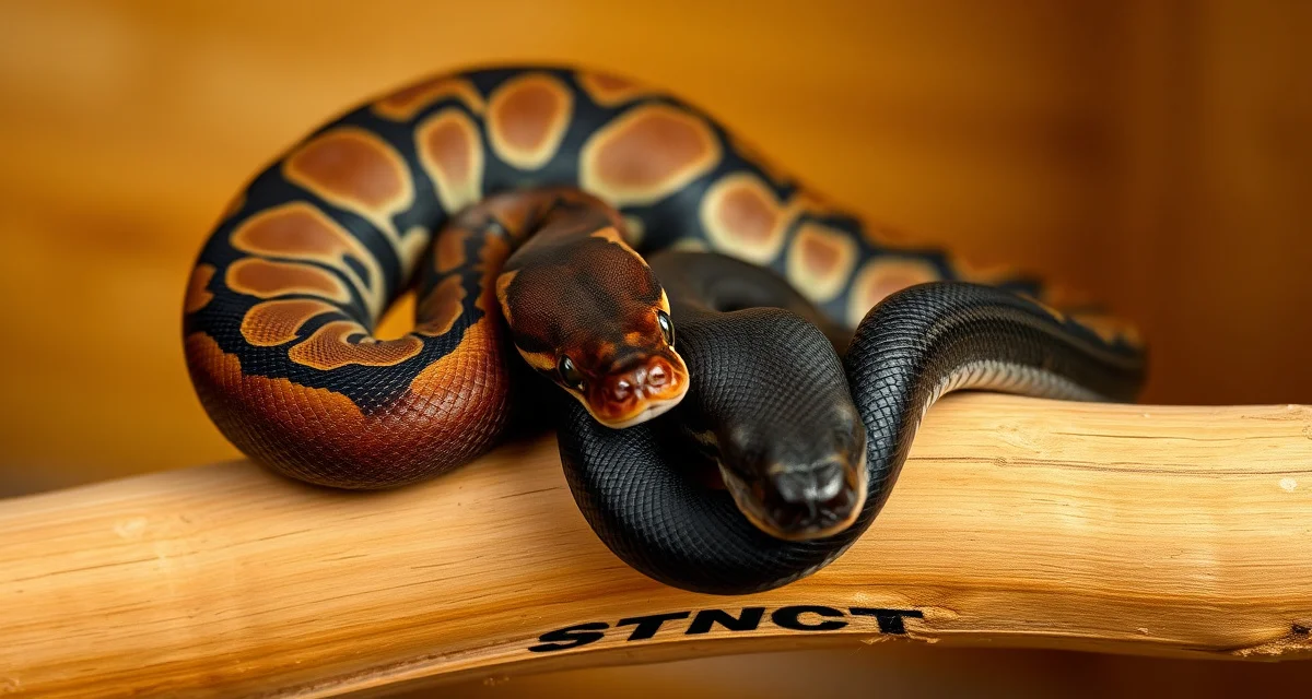 Ball python cinnamon and black pastel morphs Cinnamon and black pastel ball python morphs displaying darkening gene characteristics and color patterns for advanced breeding projects.