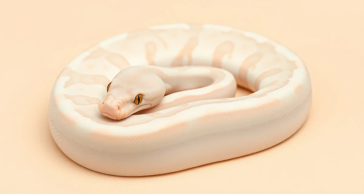 Desert Ghost Pastel Morph Ball Python Adult desert ghost pastel ball python displaying washed-out bleached coloration and high-contrast markings characteristic of the combo morph
