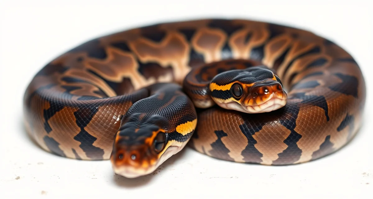 GHI Mojave morph ball python genetics GHI Mojave ball python displaying dark coloration and complex pattern characteristics of the co-dominant gene combination