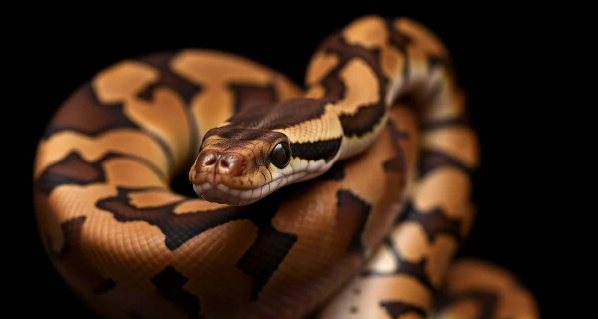 HGW Ball Python Morph Genetics Reference Close-up of Hidden Gene Woma ball python morph showing distinctive scale patterns and coloration used in breeding documentation