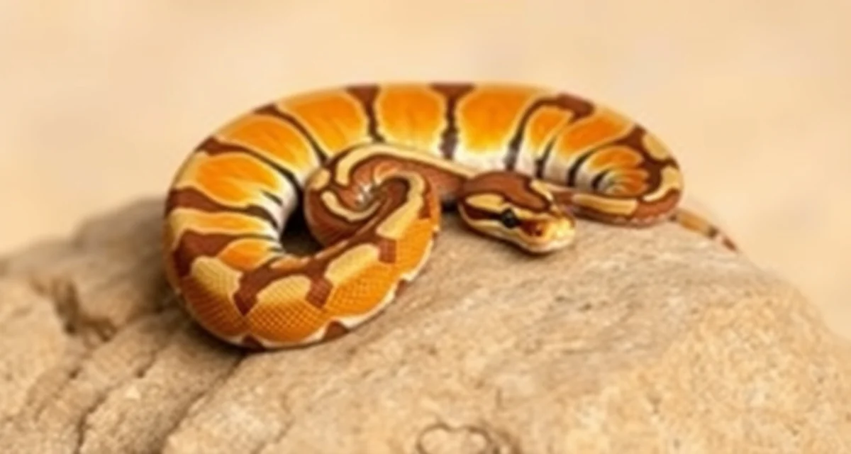 Highway morph ball python genetics and visual characteristics Highway ball python morph displaying orange dream and gravel gene combination with reduced pattern and enhanced orange tones.