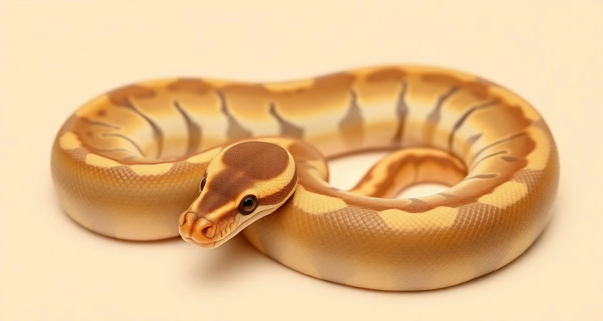Hypo ball python breeding guide illustration Hypomelanism ball python showing reduced melanin with distinctive chocolate and yellow coloration patterns used in breeding genetics.