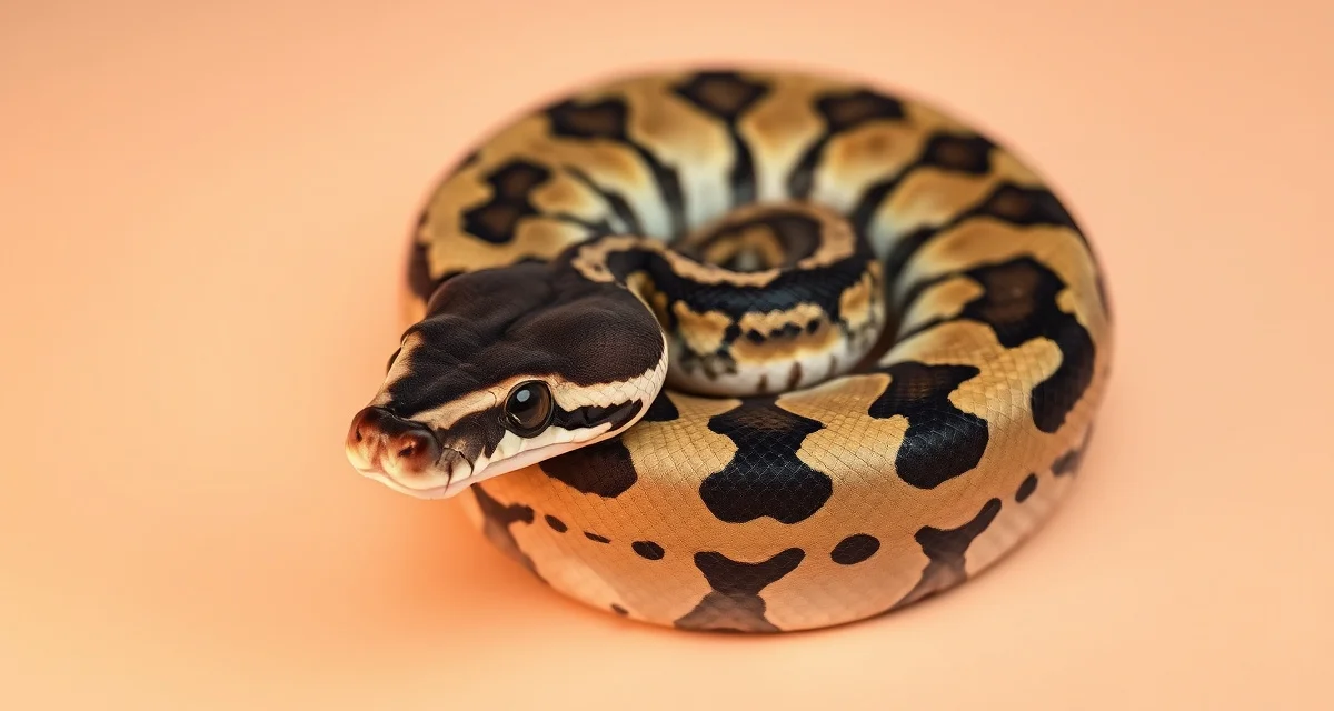 Mojave morph ball python genetics guide Mojave ball python displaying distinctive high-contrast pattern and reduced black coloring characteristic of this BEL-complex co-dominant morph.