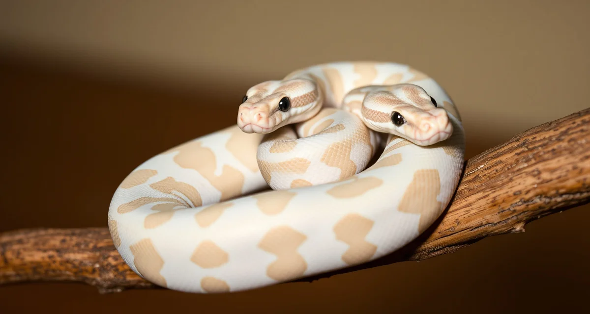 Mojave Pied Ball Python Combo Genetics Mojave Pied ball python displaying characteristic lighter coloration and refined saddle patterns from the combination morph.