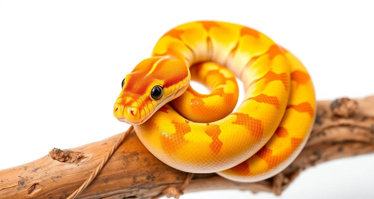 Orange Dream morph genetics and breeding guide Orange Dream ball python morph showing distinctive yellow and orange coloration and pattern characteristics