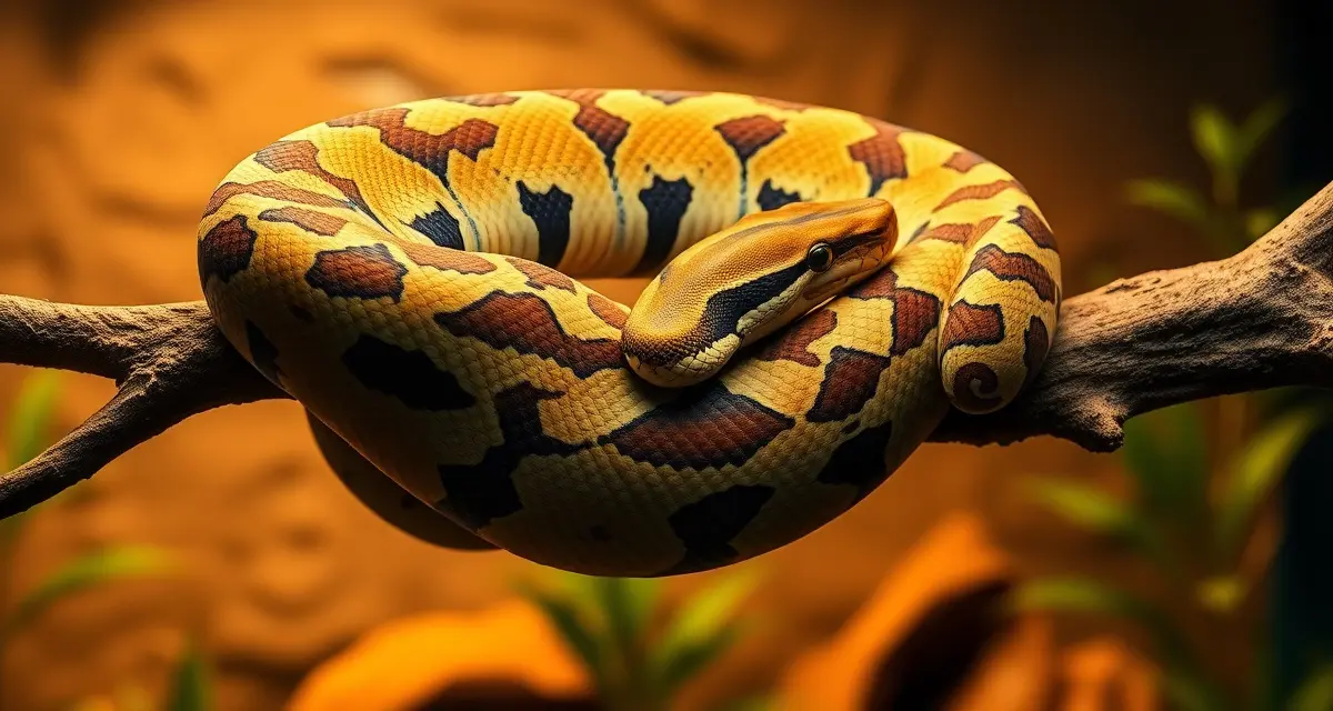 Young retic python hatchling care Juvenile reticulated python hatchling displaying natural feeding posture and patterned scales in proper terrarium setup