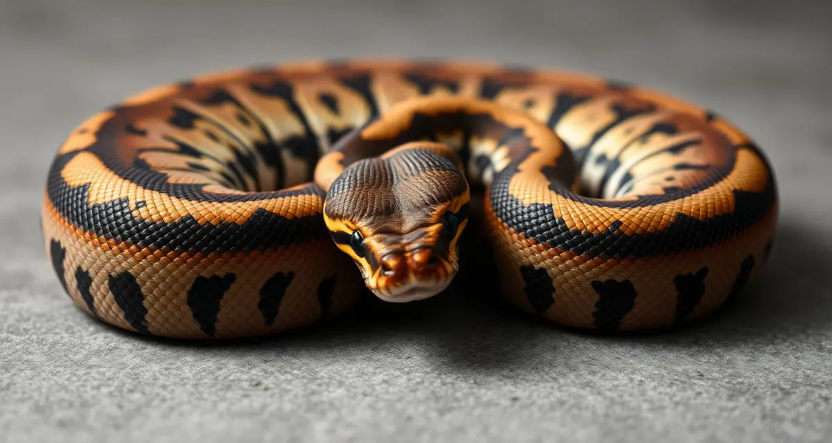 Documentation of Super Spider morph genetics for breeders Super Spider ball python showing genetic characteristics and scale patterns used in responsible breeding programs