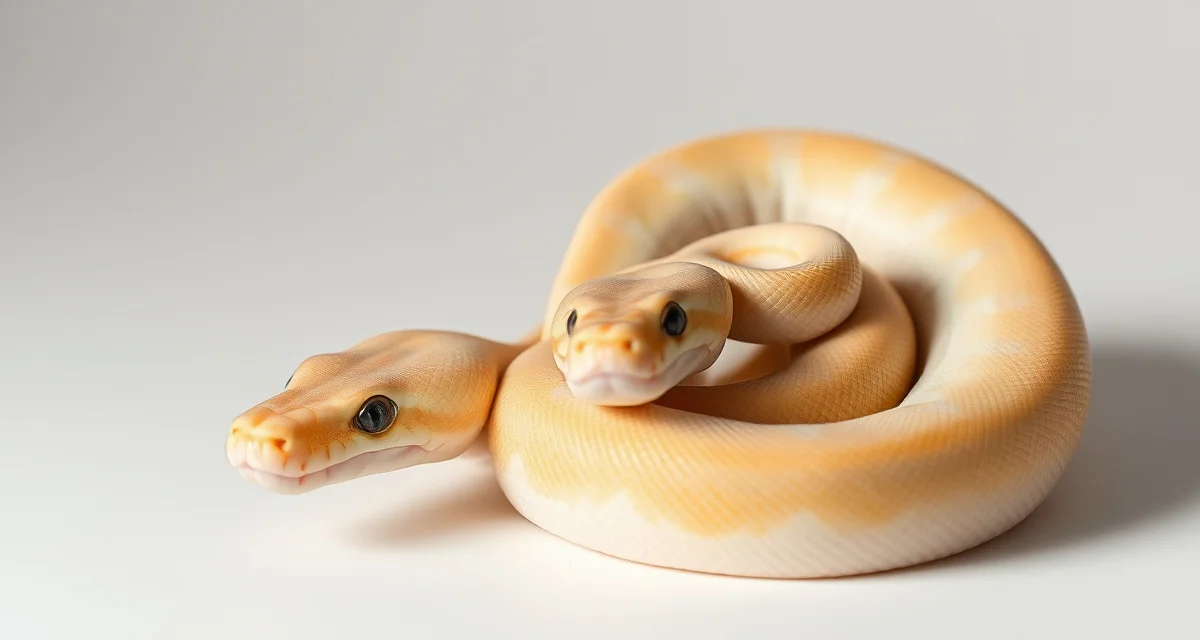 Vanilla morph ball python for hatchery breeding Vanilla Ball Python morph showing characteristic cream and brown coloration, demonstrating the co-dominant genetic traits used in breeding projects.