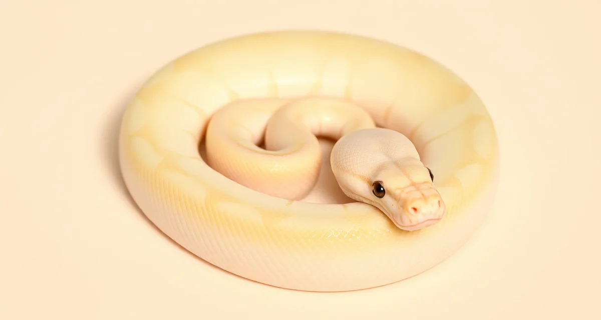 Vanilla Pastel morph ball python specimen Vanilla Pastel ball python displaying bright clean coloration and pattern modifications from vanilla and pastel gene combination